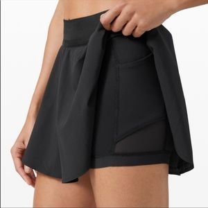 Lululemon NWT Court Rival High Rise Skirt Black 4